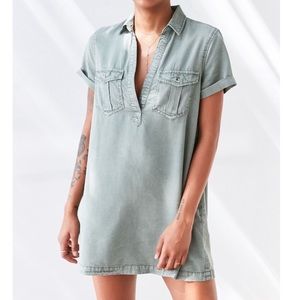 Urban Outfitters BDG Military Mini Shirt Dress